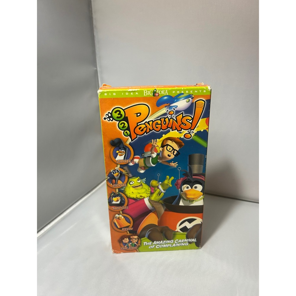 3-2-1 Penguins The Amazing Carnival of Complaining VHS Lime Green Tape Big Idea